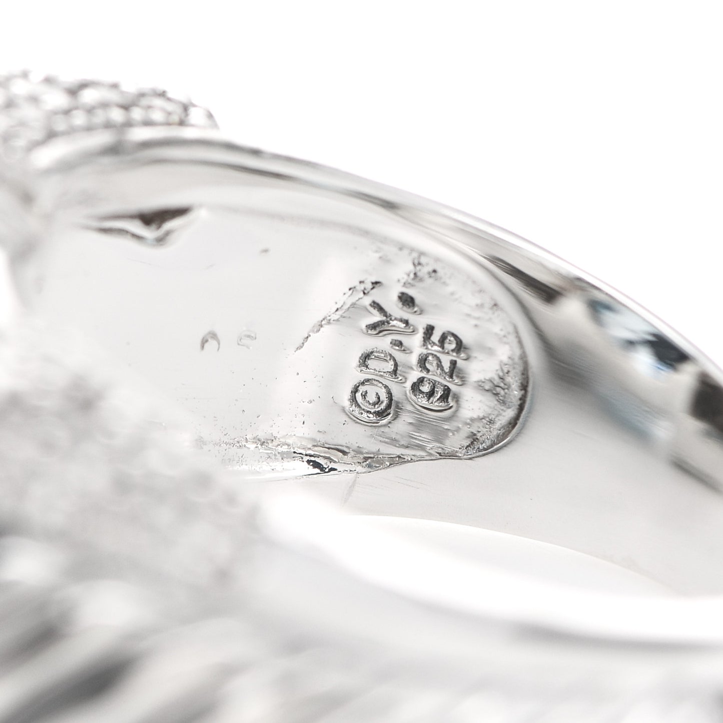 Sterling Silver Blue Topaz Diamond 14mm Cocktail Ring 57 8