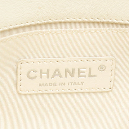 Chanel Lambskin Quilted Small Boy Flap White 6 of 9