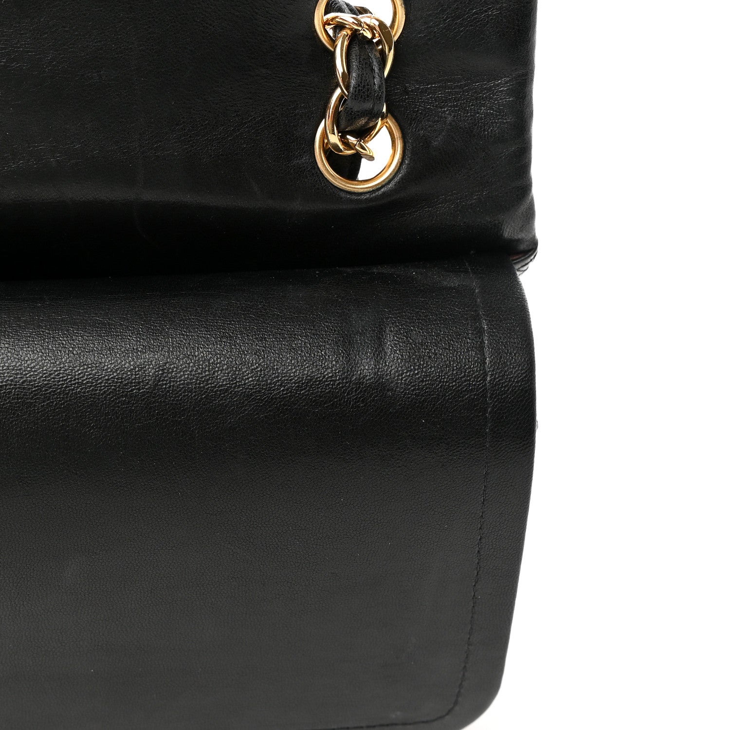 Chanel Lambskin Quilted Maxi Double Flap Black 17 of 22