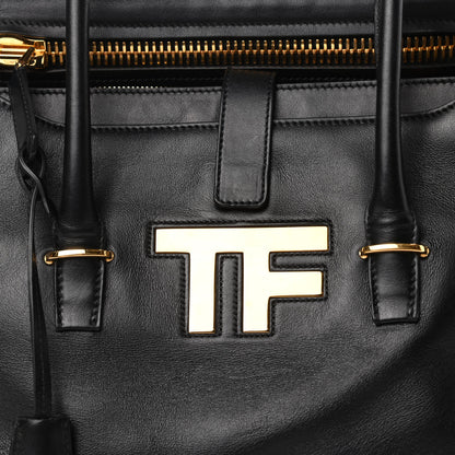 Tom Ford Smooth Calfskin Medium Icon Bag Black 8 of 8