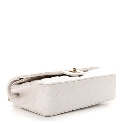 Chanel Caviar Quilted Medium Double Flap White 4 of 11