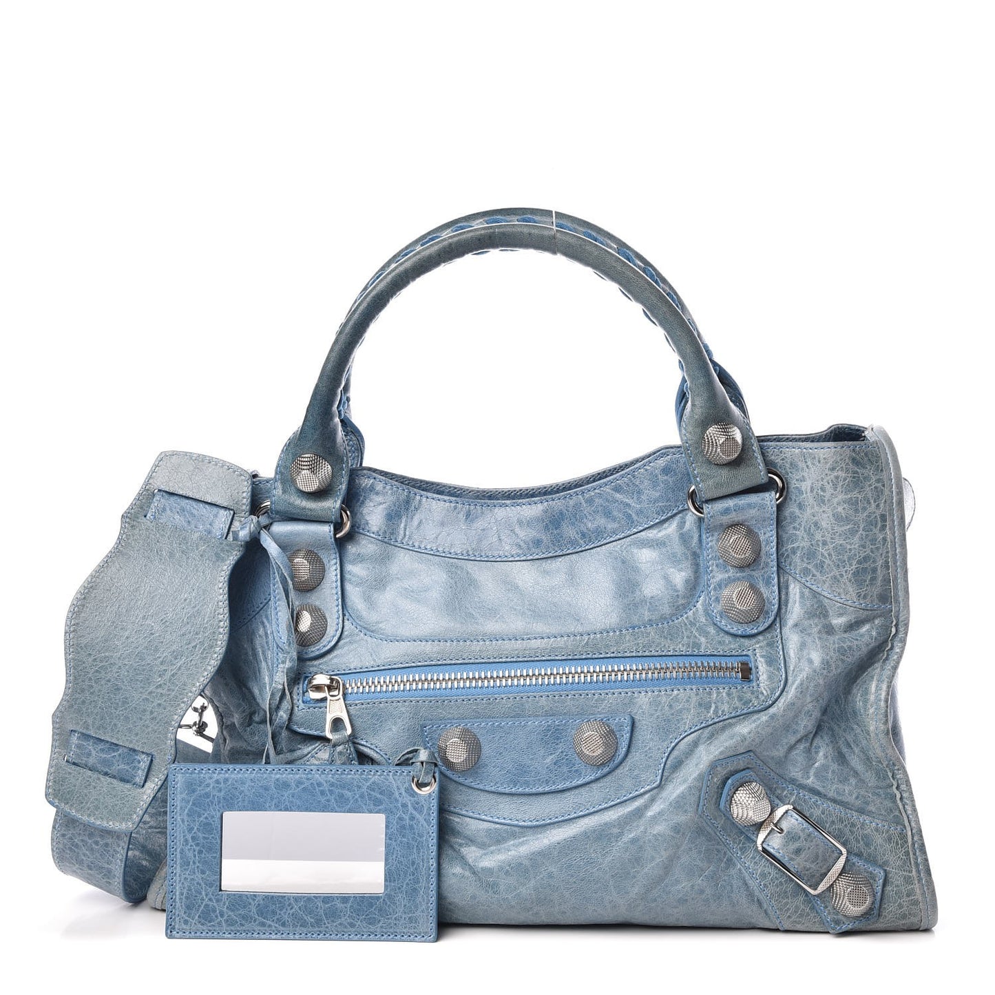 Agneau Giant 21 Silver Hardware City Turquoise