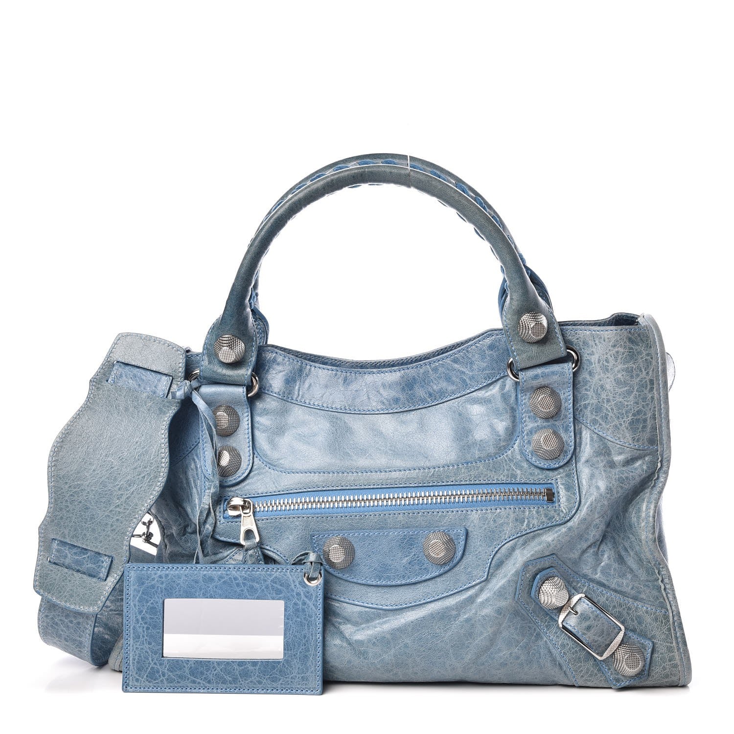 Balenciaga Agneau Giant 21 Silver Hardware City Turquoise 1 of 8