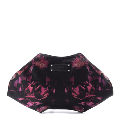 Alexander McQueen Silk Night Flowers De Manta Clutch Multicolor Black 1 of 7