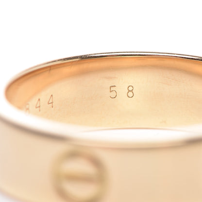 Cartier 18K Yellow Gold 5.5mm LOVE Ring 58 8.25 6 of 6