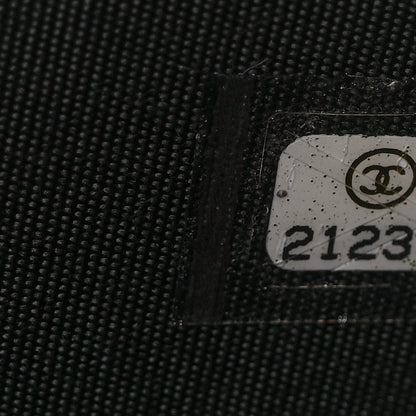 Chanel Lambskin Quilted Zip Around Boy Coin Purse Wallet Black 7 of 8