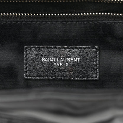 Saint Laurent Calfskin Y Quilted Monogram Small Loulou Backpack Black 6 of 13