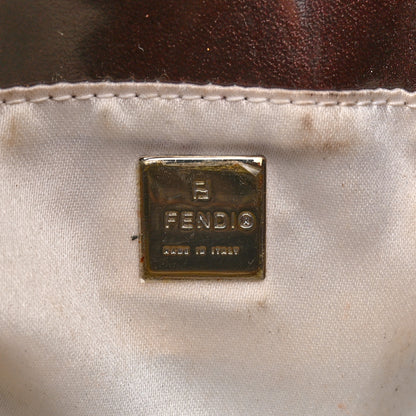 Fendi Sequin Paillettes Mini Half Moon Baguette Silver 6 of 15
