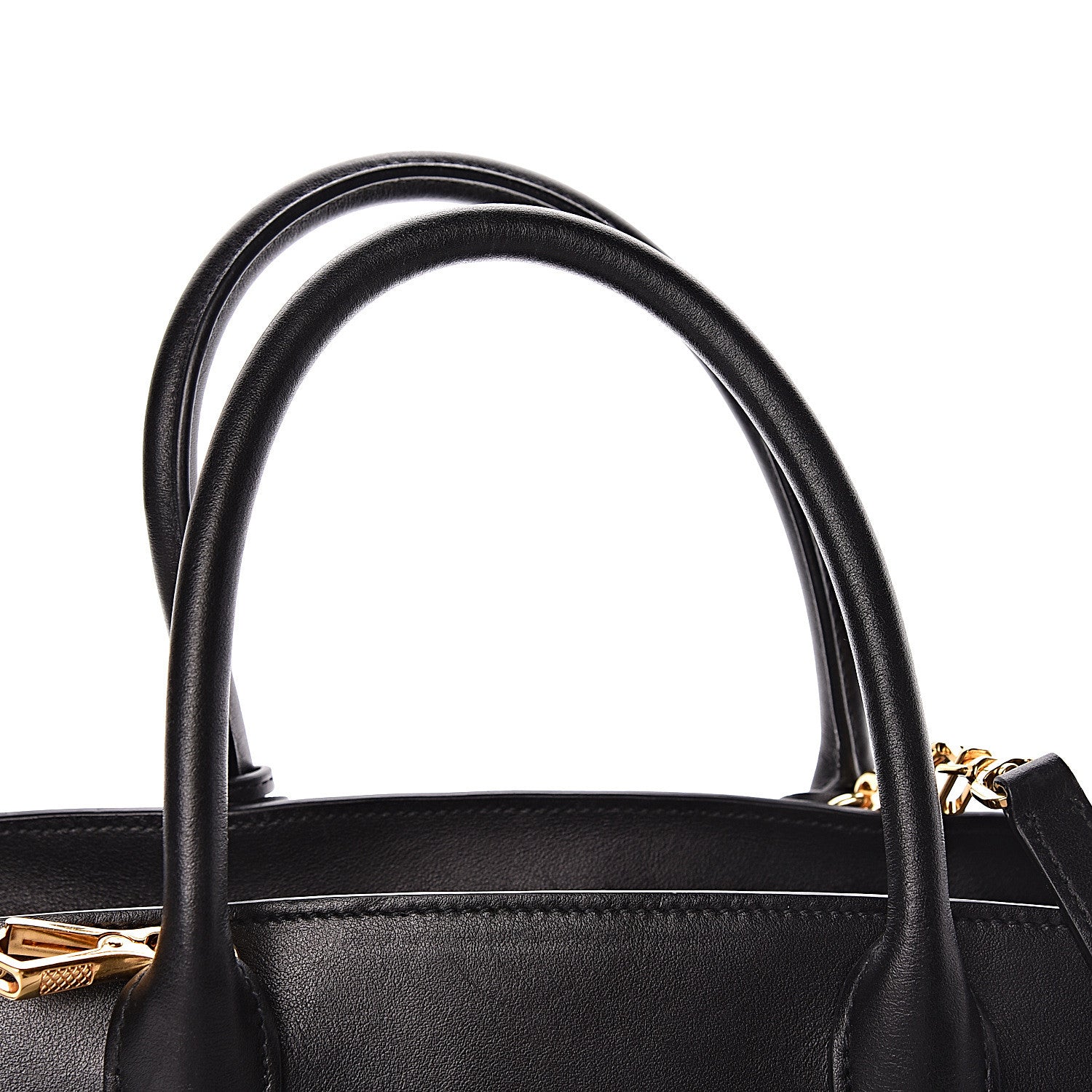Prada Saffiano City Calf Medium Esplanade Tote Biliardo Black 11 of 11