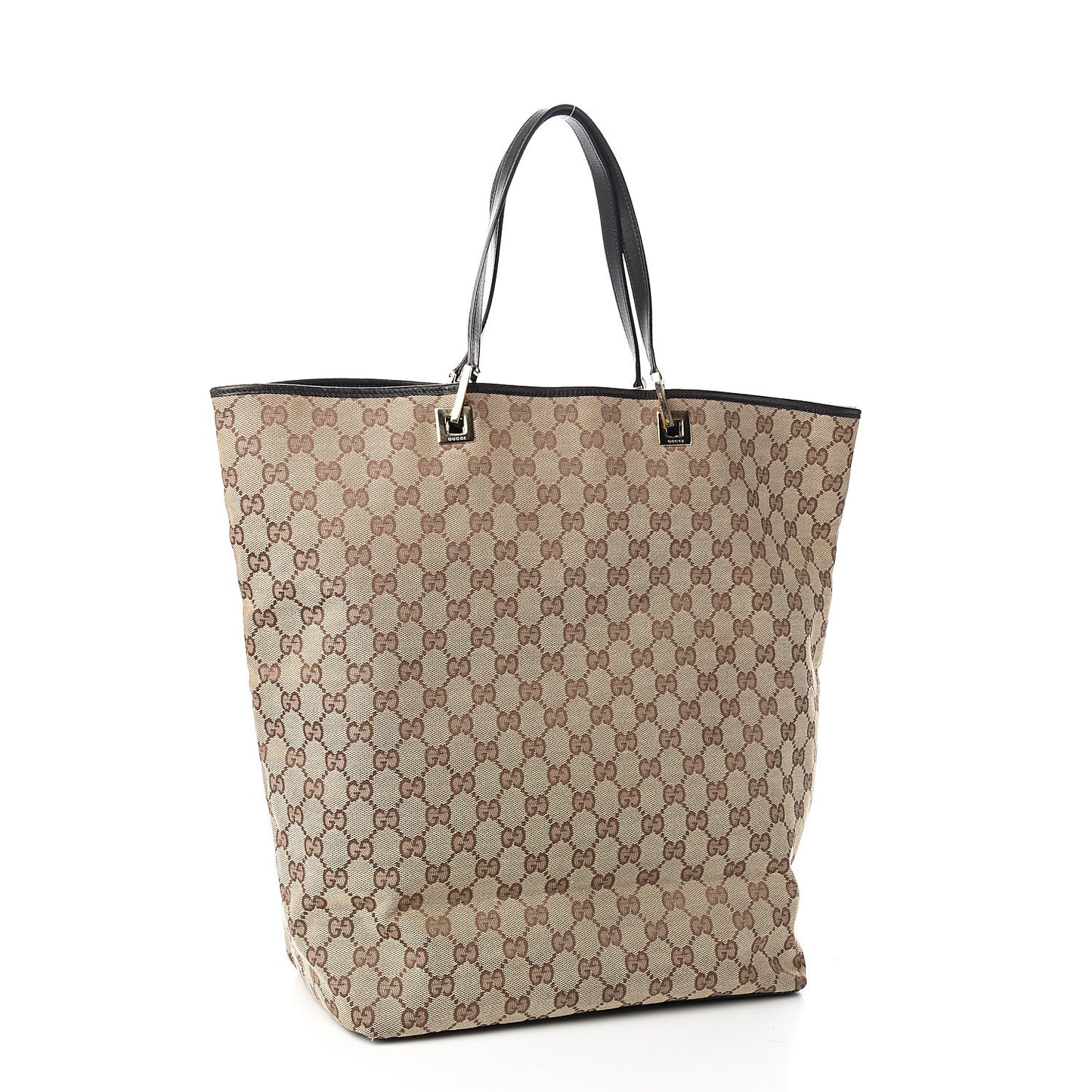 Monogram Large Bucket Tote Dark Brown