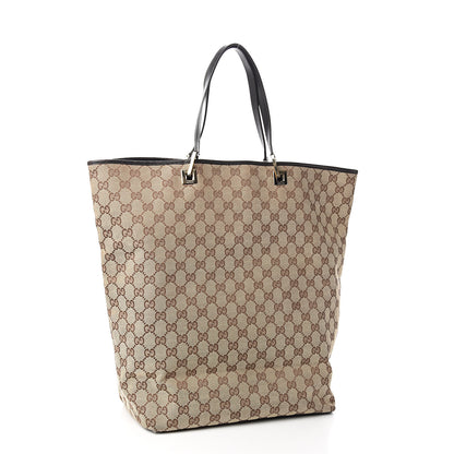 Gucci Monogram Large Bucket Tote Dark Brown 2 of 10