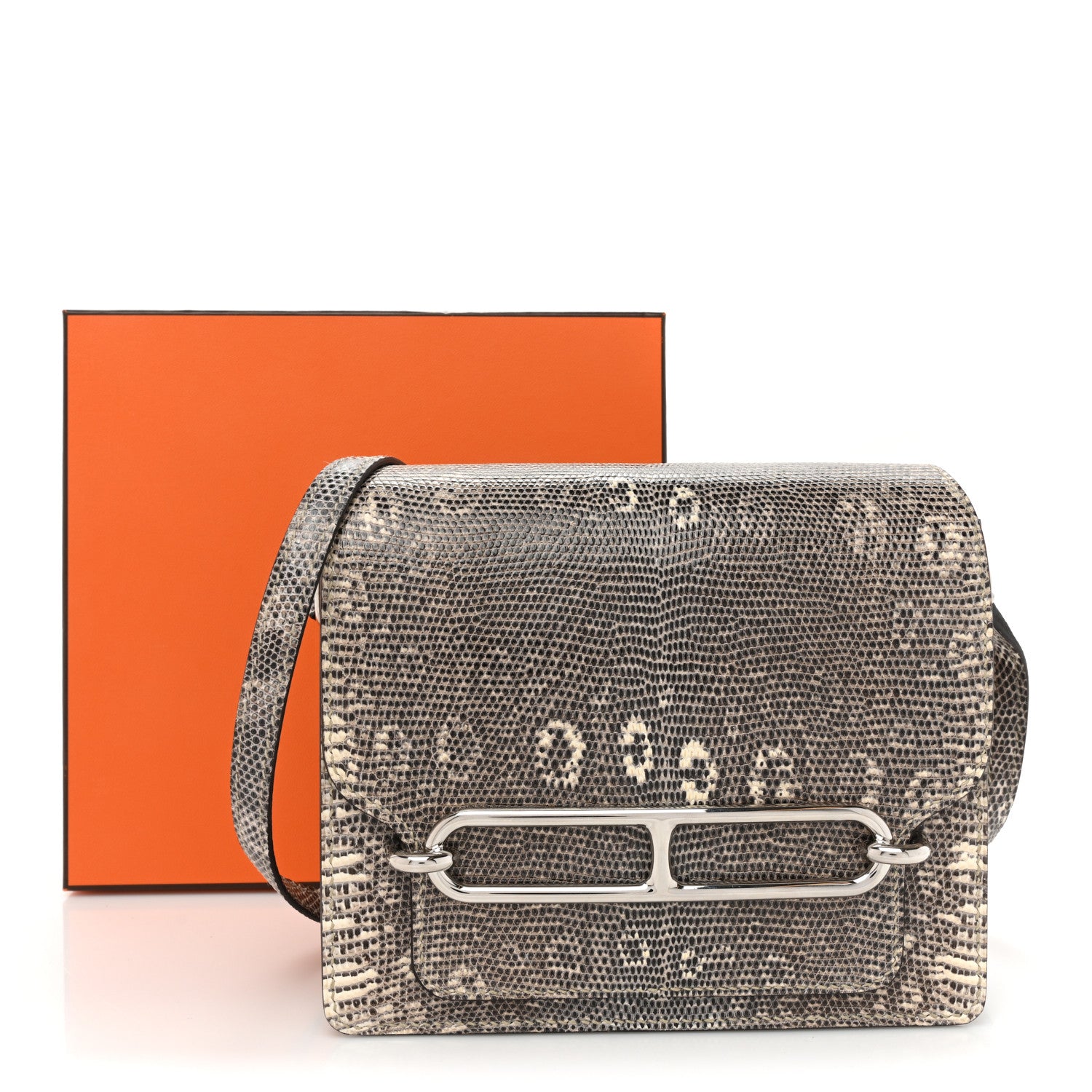 Hermes Lizard Mini Sac Roulis Ombre 16 of 16