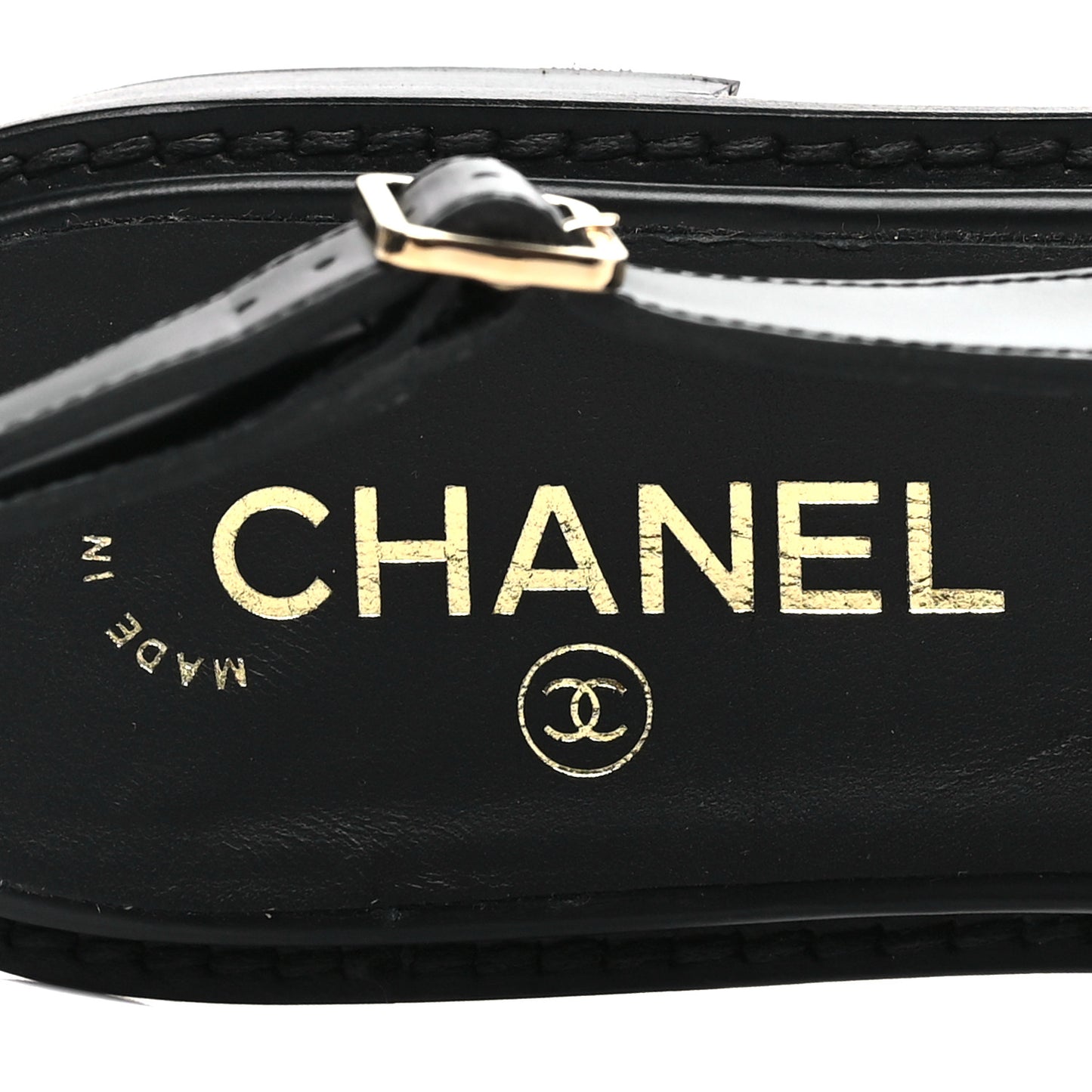 Calfskin Crystal Slingback Loafers 40 Black