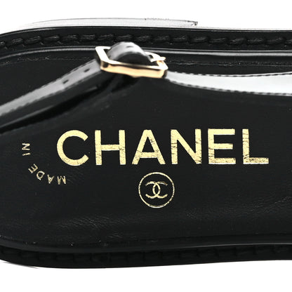 Chanel Calfskin Crystal Slingback Loafers 40 Black 8 of 9