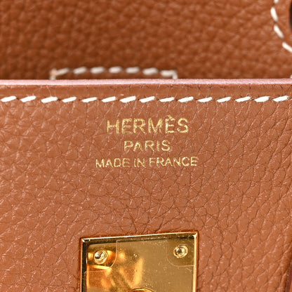 Hermes Togo Birkin 25 Gold 6 of 11