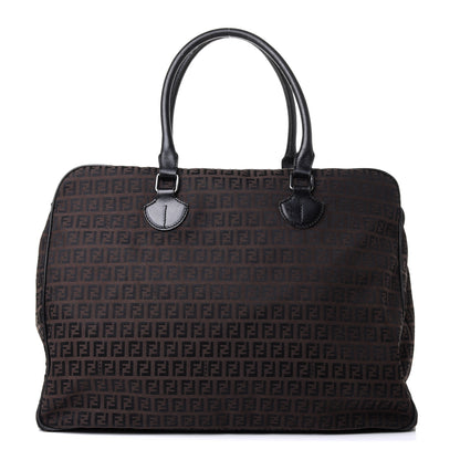 Fendi Zucchino Satchel Dark Brown 1 of 4