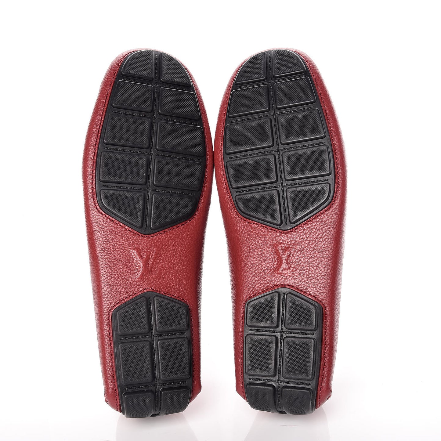 Calfskin Racetrack Moccasin Loafers 8 Rouge