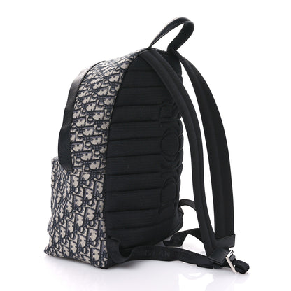 Christian Dior Oblique Calfskin Rider Backpack Beige Black 2 of 9