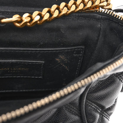 Saint Laurent Grain de Poudre Quilted 80's Vanity Bag Black 11 of 11