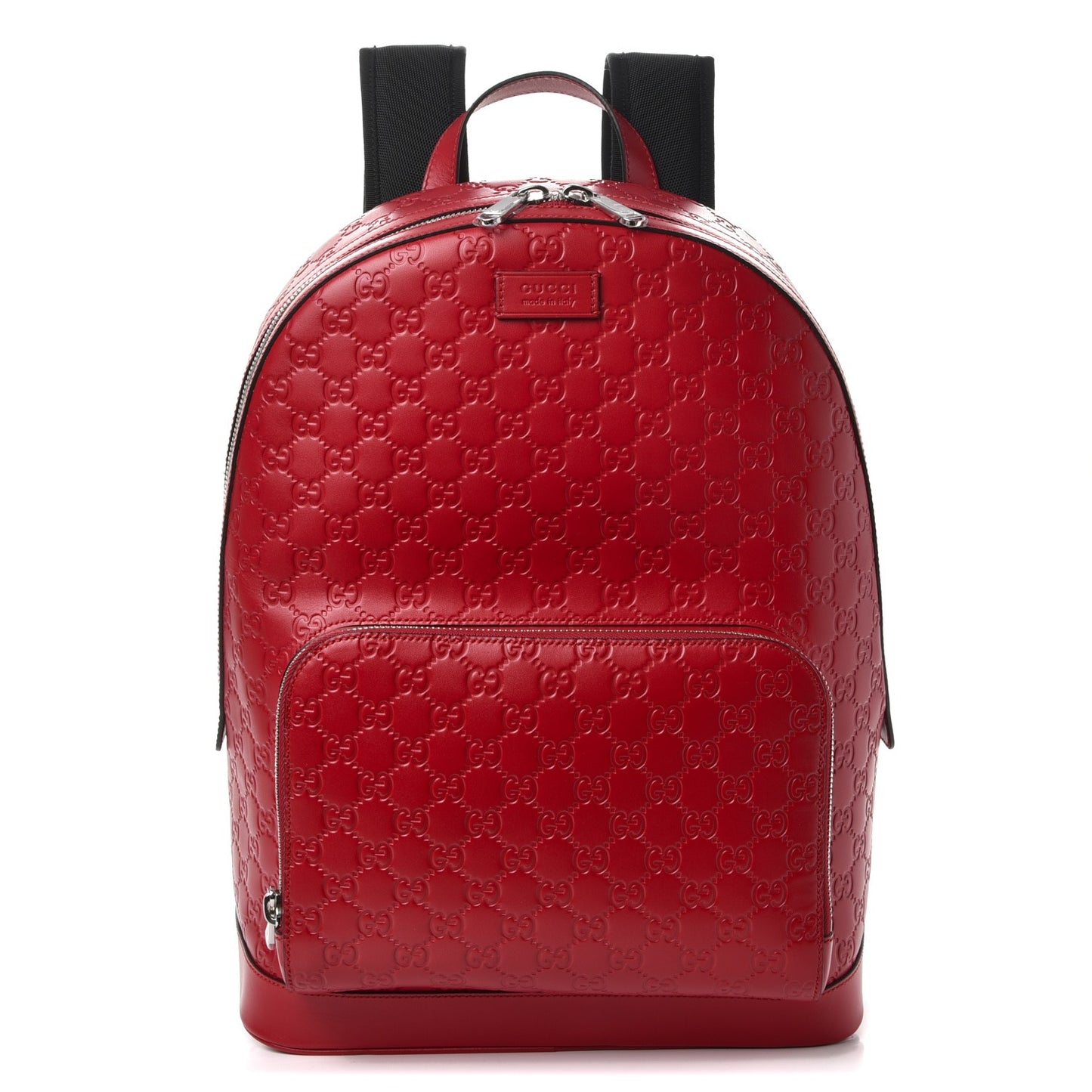 Guccissima Signature Day Backpack Hibiscus Red