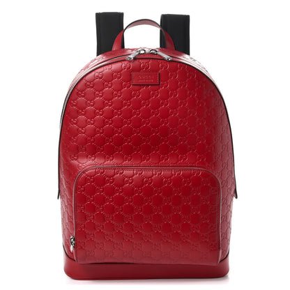 Gucci Guccissima Signature Day Backpack Hibiscus Red 1 of 9