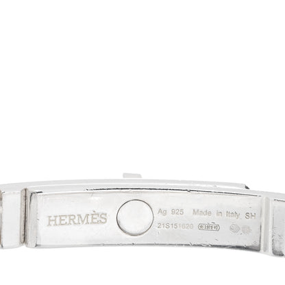 Hermes Sterling Silver TPM Kelly Gourmette Bracelet SH 3 of 3