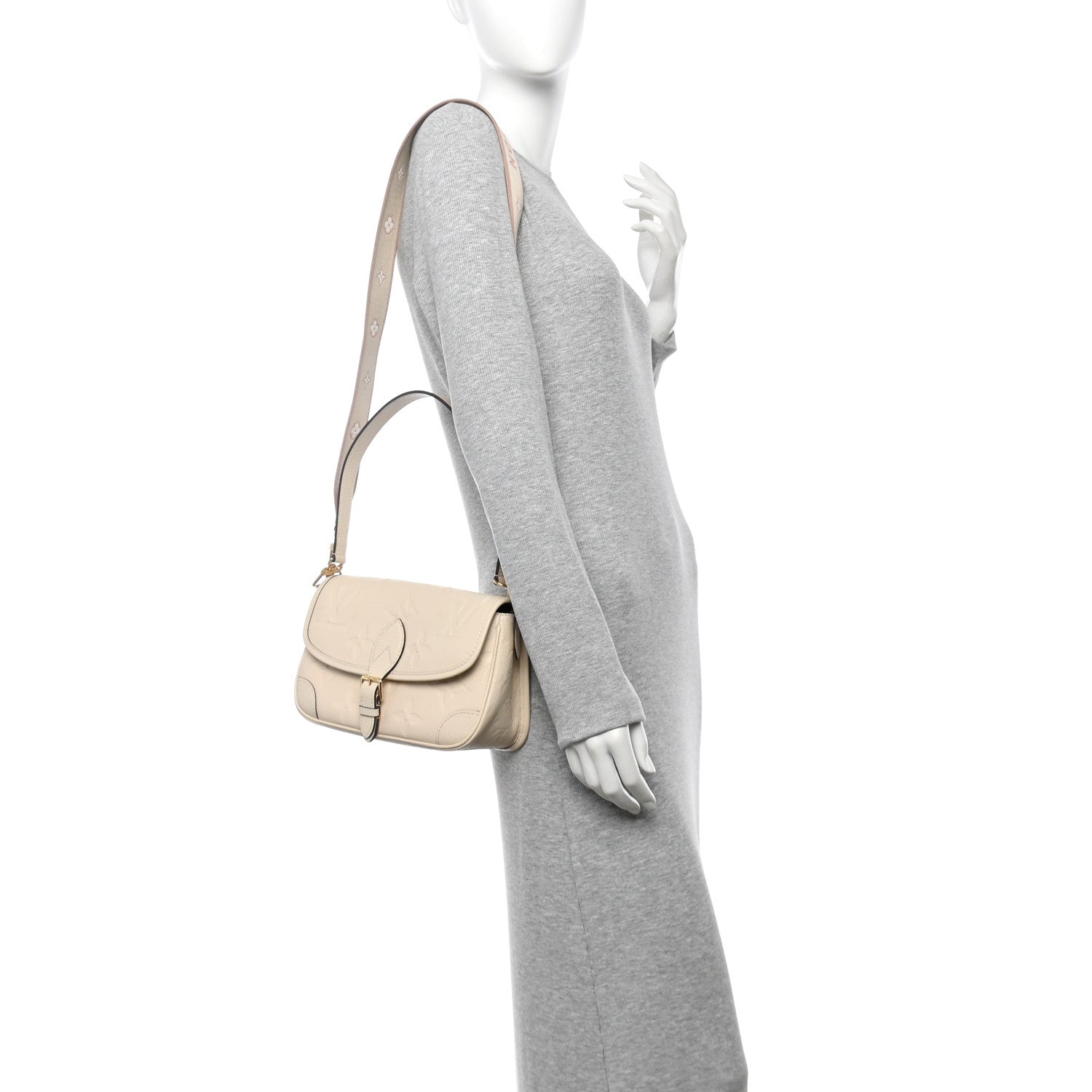 Louis Vuitton Empreinte Monogram Giant Diane Cream 2 of 10