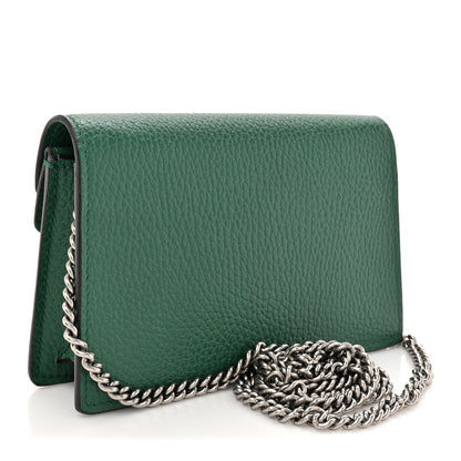 Gucci Dollar Calfskin Crystal Super Mini Dionysus Shoulder Bag Emerald 2 of 11