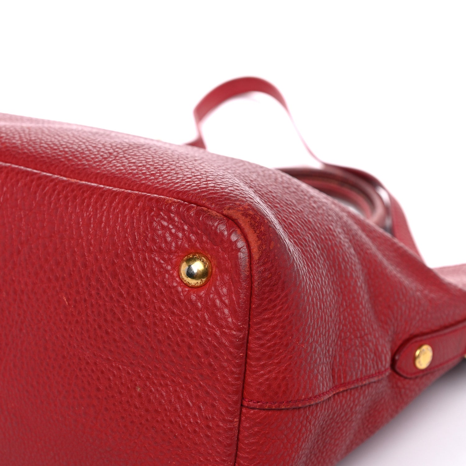 Prada Vitello Daino Tote Rosso 9 of 41