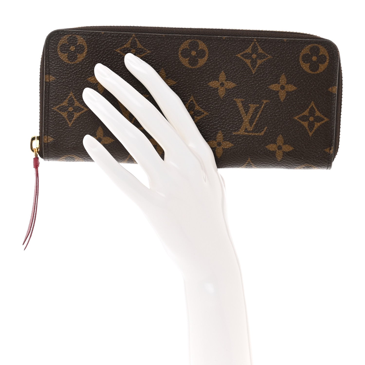 Louis Vuitton Monogram Clemence Wallet Fuchsia 2 of 9