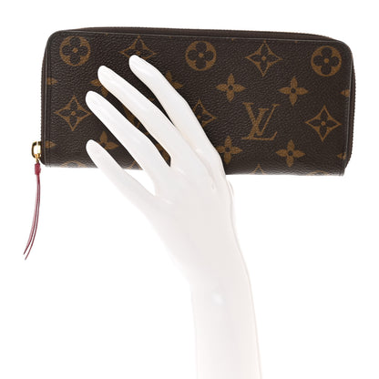 Louis Vuitton Monogram Clemence Wallet Fuchsia 2 of 9