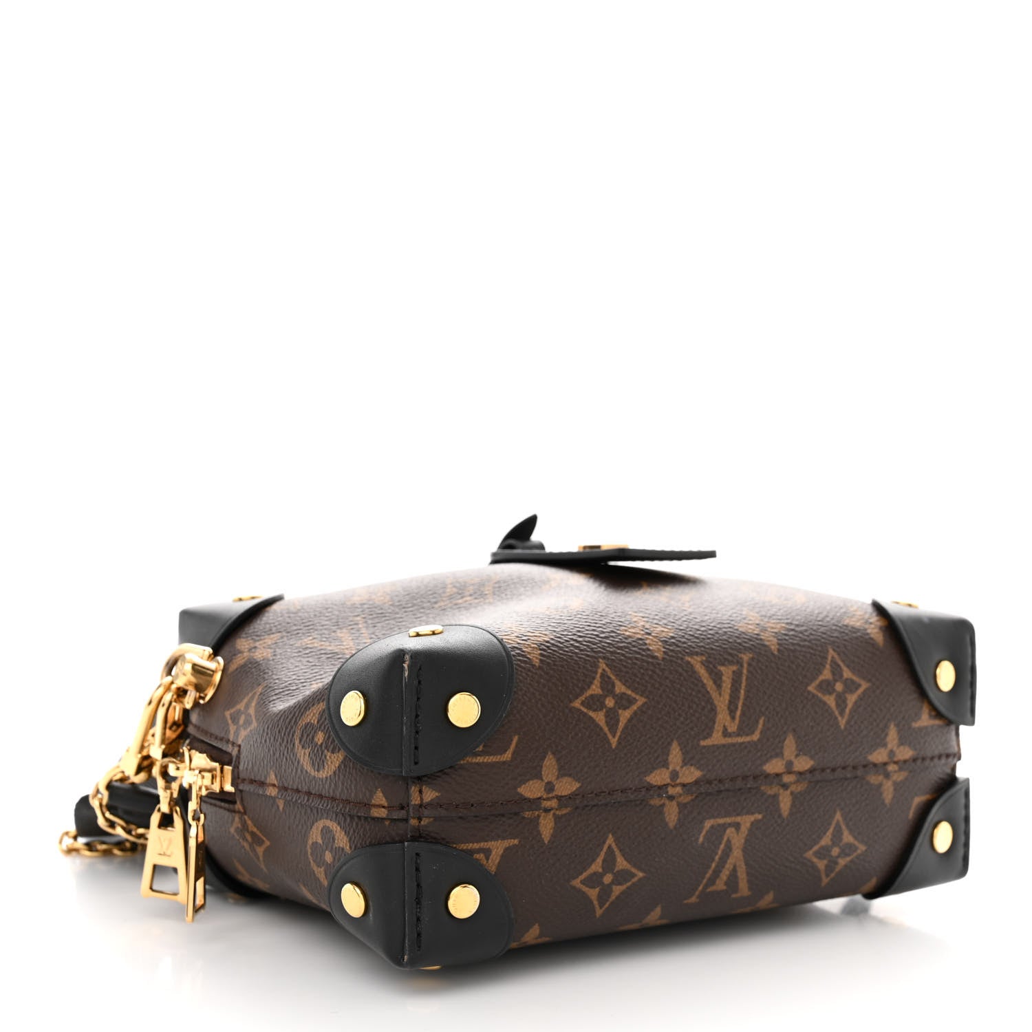 Louis Vuitton Monogram Petite Malle Souple Black 4 of 11