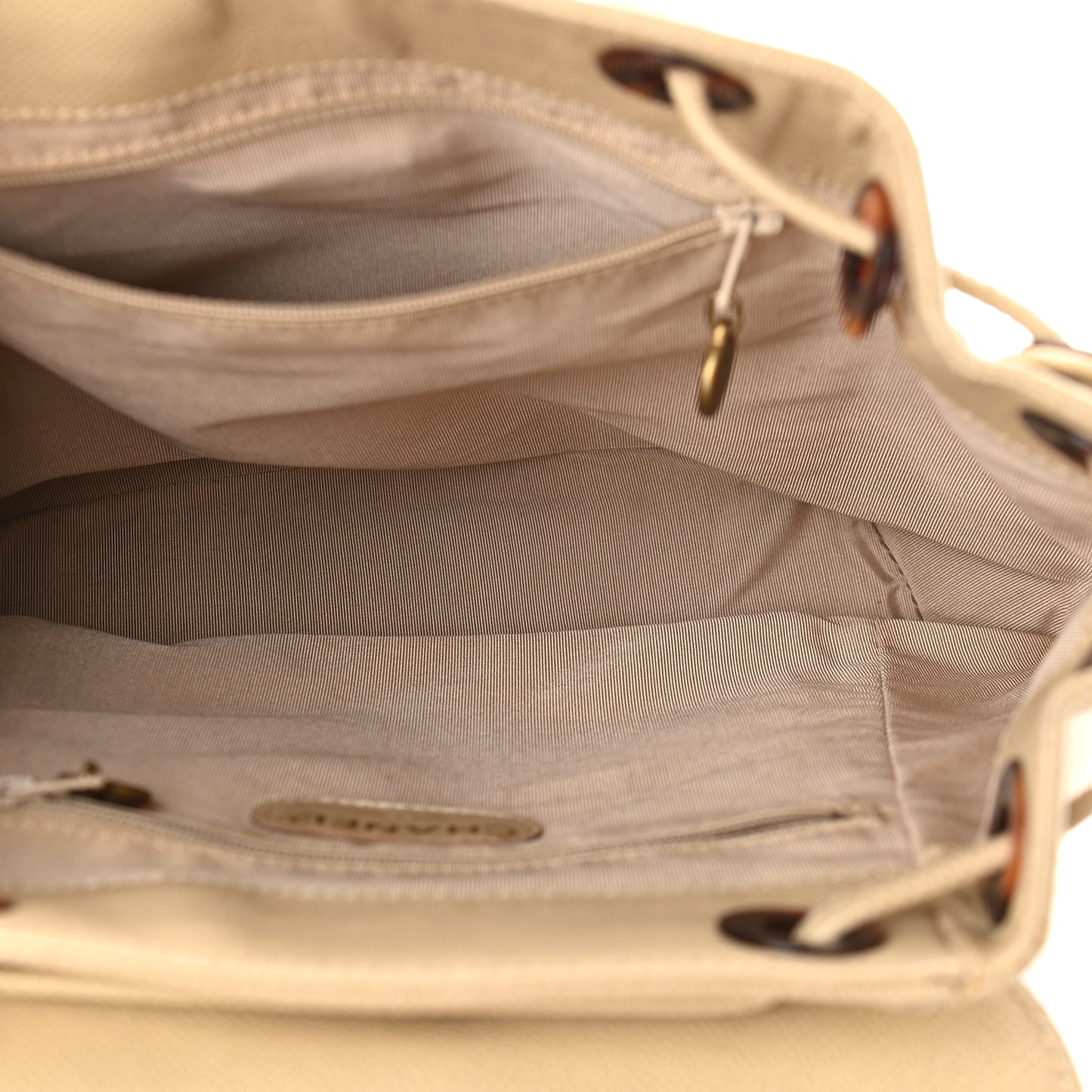 Caviar Tortoise CC Backpack Beige
