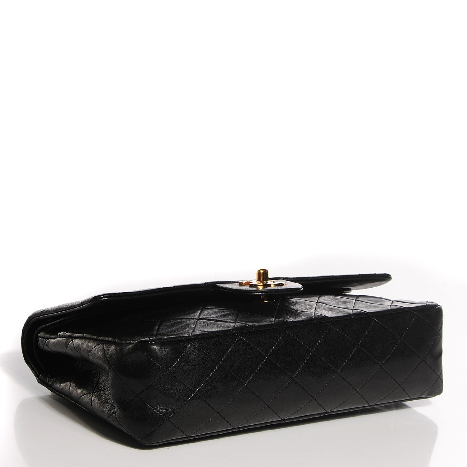 Chanel Lambskin Quilted Medium Double Flap Black 4 of 9