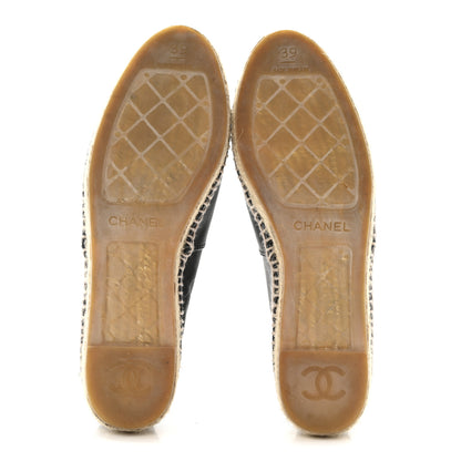 Chanel Lambskin CC Espadrilles 39 Black 6 of 11