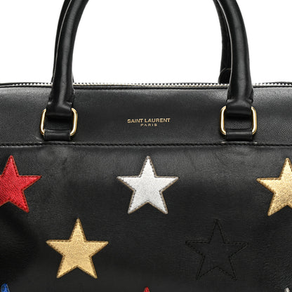 Saint Laurent Calfskin Star Classic Baby Duffle Black 8 of 10