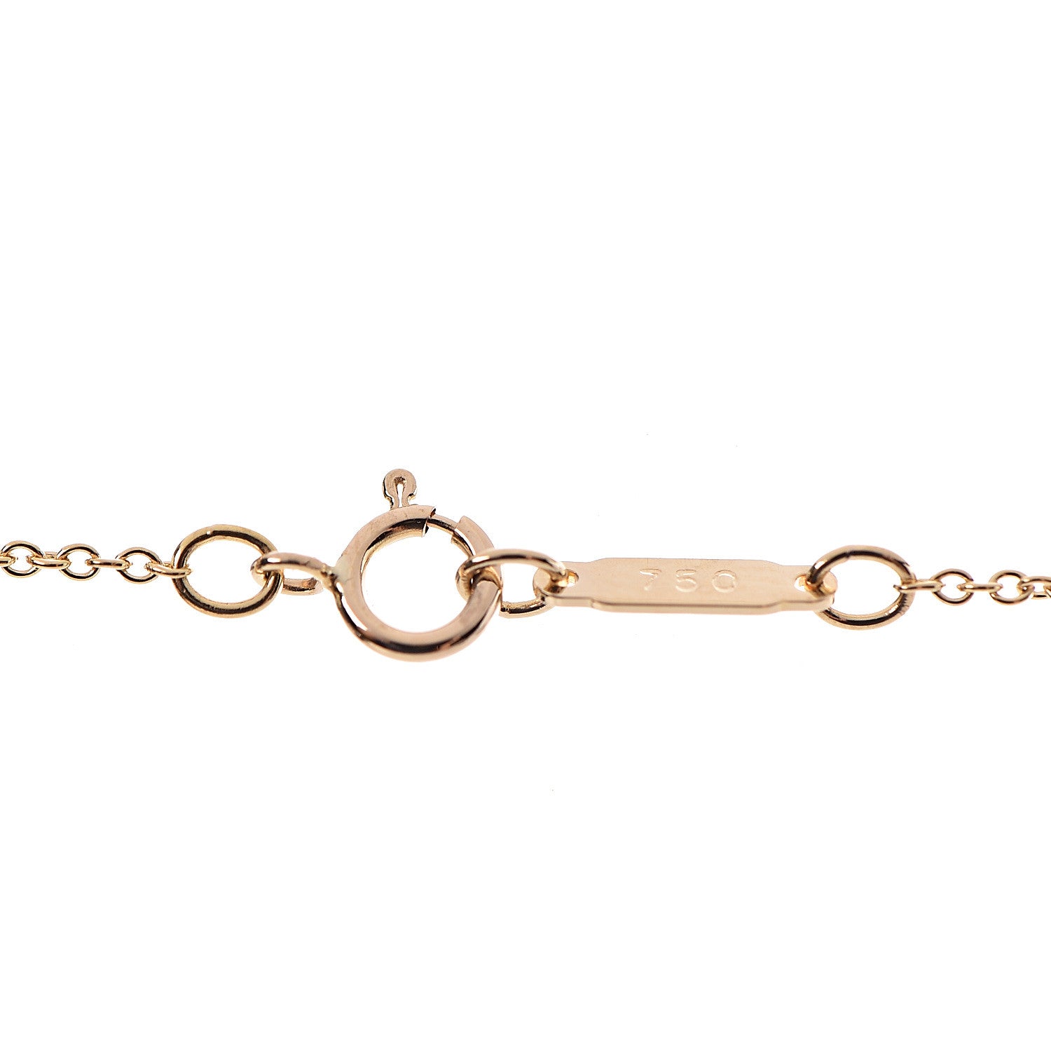Tiffany 18K Yellow Gold Large Signature X Pendant Necklace 7 of 8
