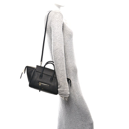 Celine Supple Shiny Lambskin Little New Luggage Black 2 of 9