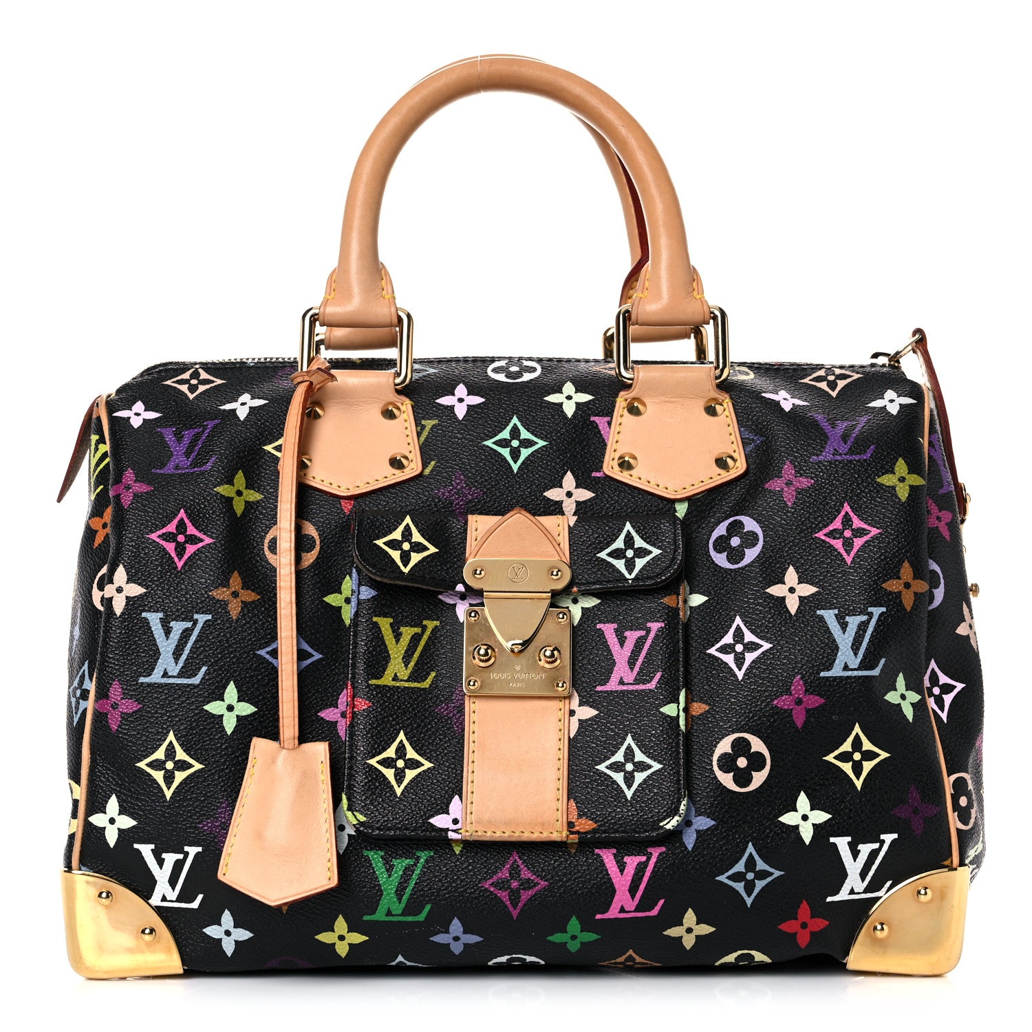 Louis Vuitton Monogram Multicolor Speedy 30 Black 1 of 21