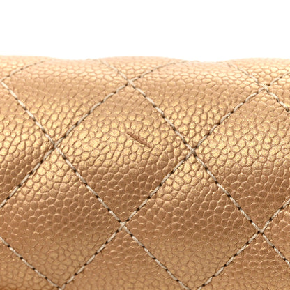 Chanel Metallic Caviar Quilted Mini Square Flap Gold 9 of 9