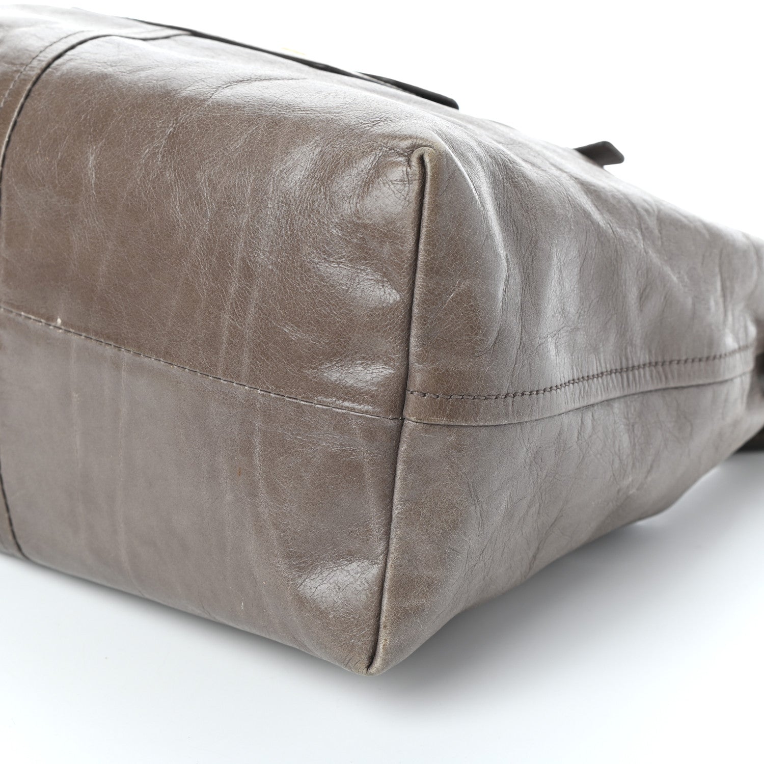 Prada Vitello Shine Hobo Argilla 9 of 9