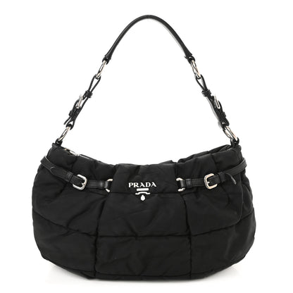 Prada Tessuto Nylon Quilted Shoulder Bag Black 1 of 11