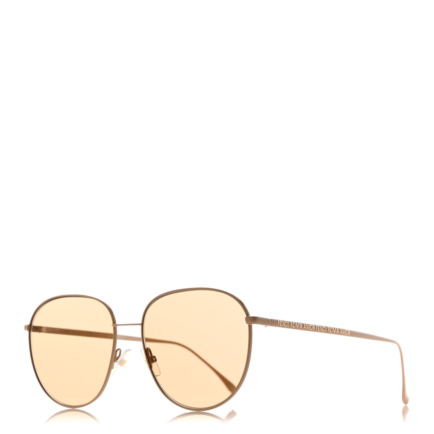 Metal Aviator Sunglasses FF 0379/G/S Gold