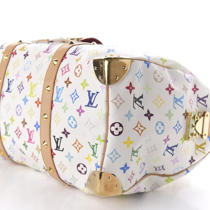 Louis Vuitton Monogram Multicolor Keepall 45 White 6 of 8