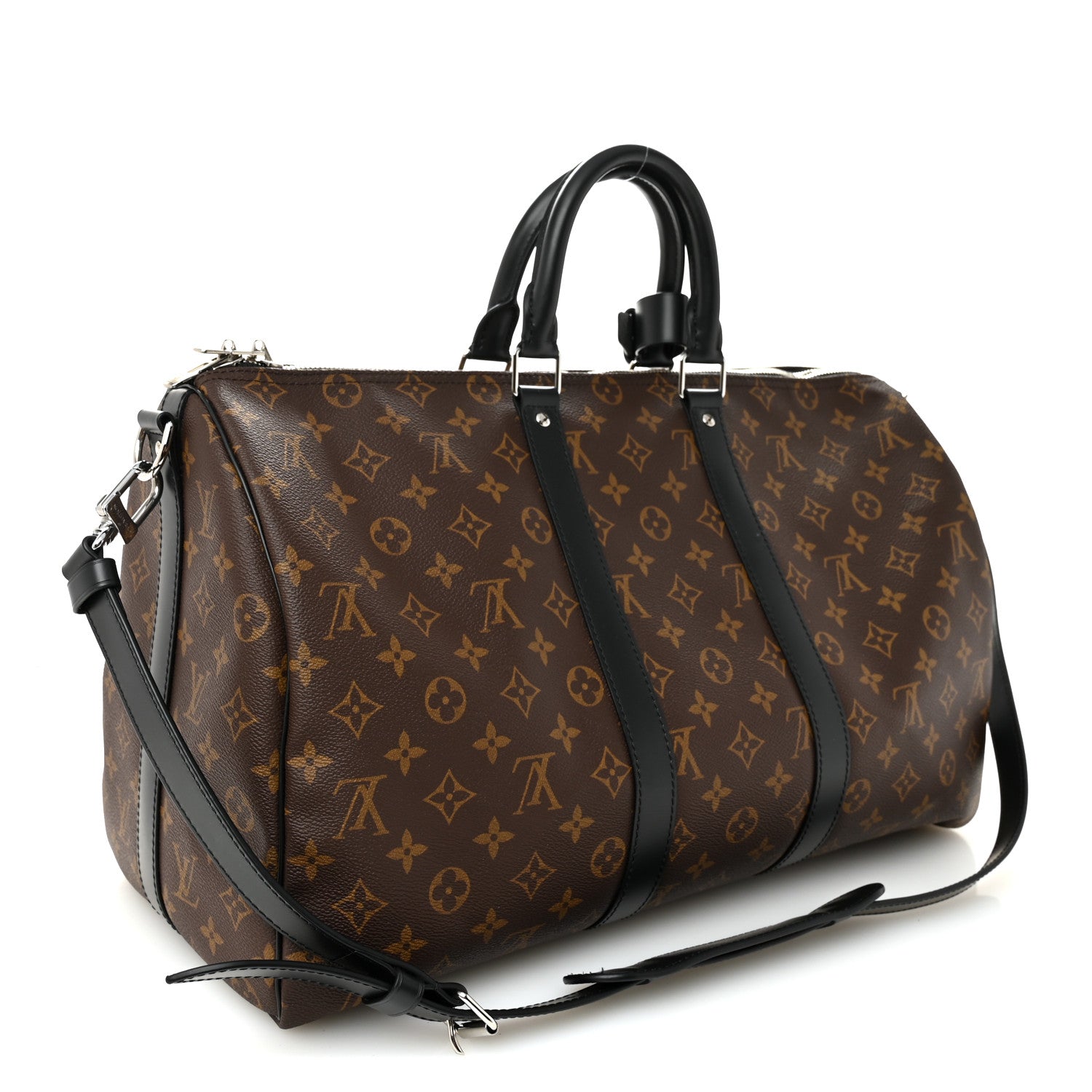 Louis Vuitton Monogram Macassar Keepall Bandouliere 45 2 of 8