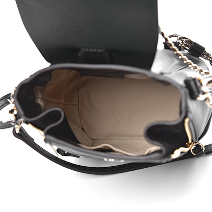 Chloe Suede Calfskin Mini Faye Backpack Black 5 of 10