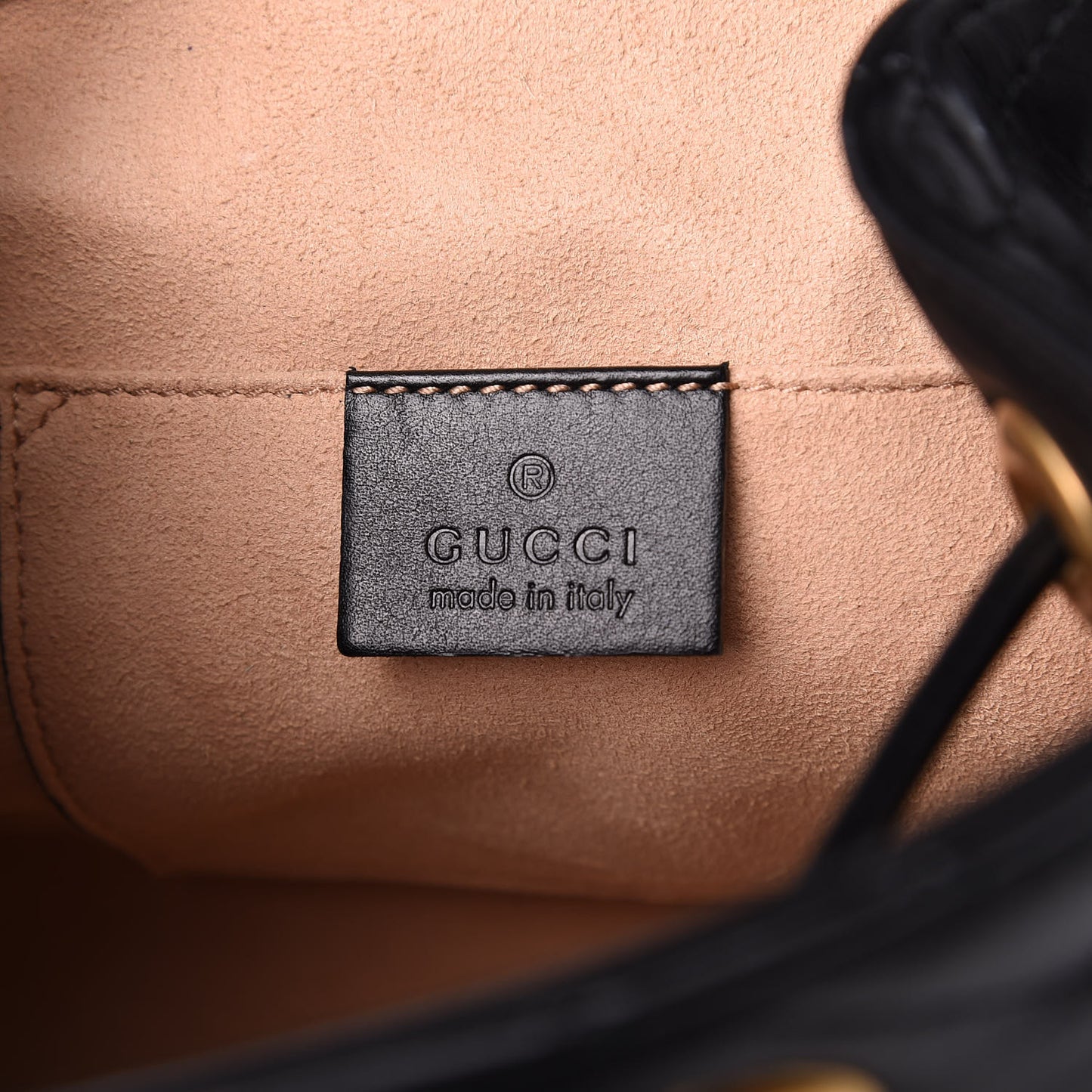 Calfskin Matelasse GG Marmont Flap Backpack Black