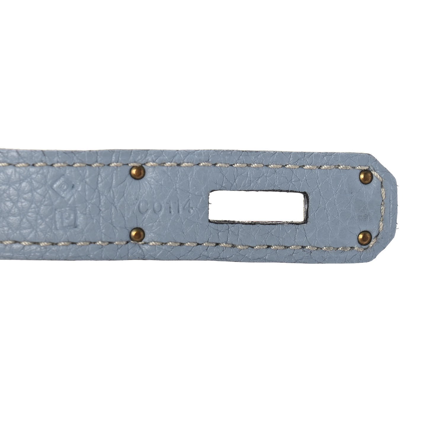 Togo Birkin 35 Bleu Lin
