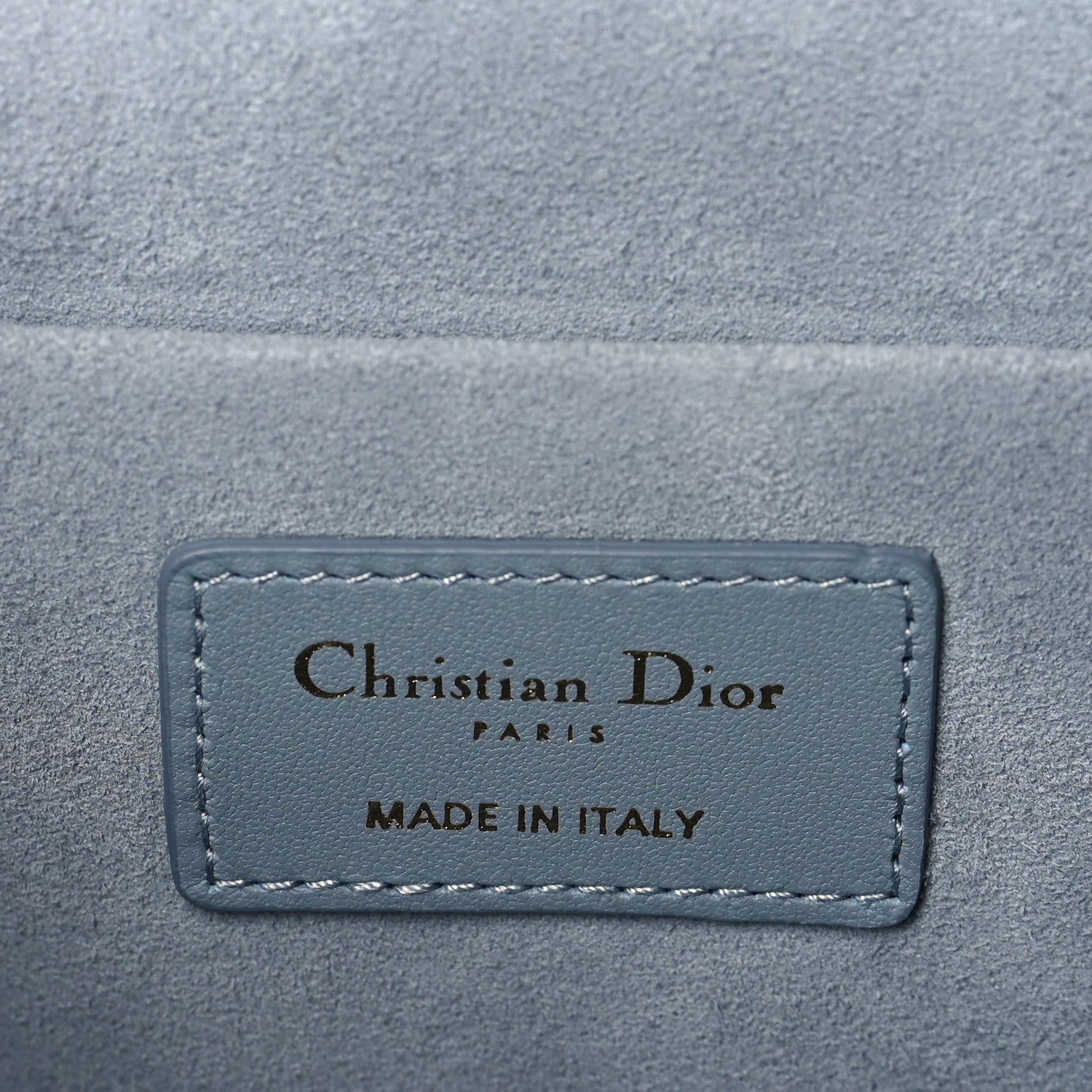 Christian Dior Lambskin Cannage Small Diortravel Vanity Case Cloud Blue 6 of 8
