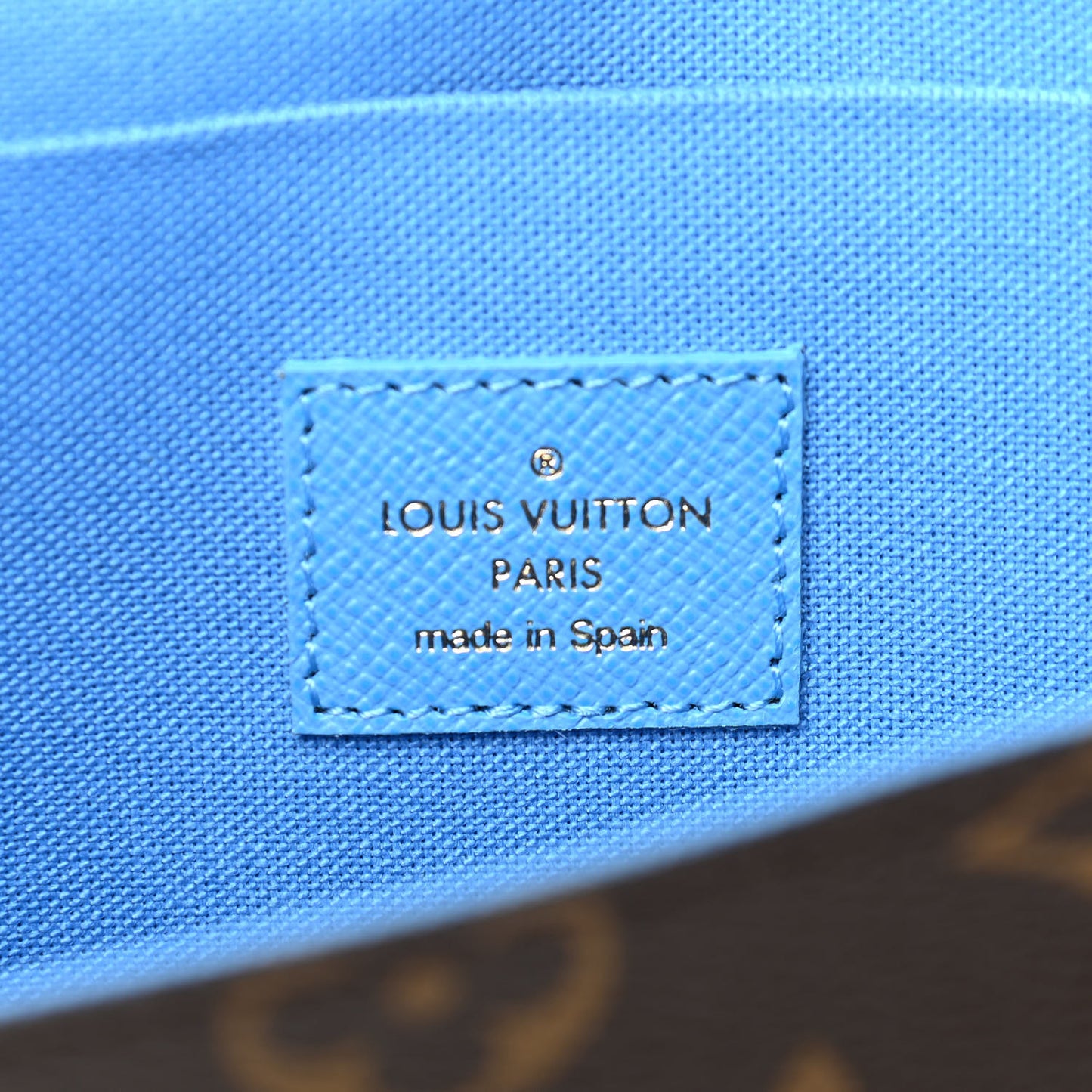 Monogram 2021 Christmas Animation China Wall Pochette Felicie Chain Wallet Myosotis Blue
